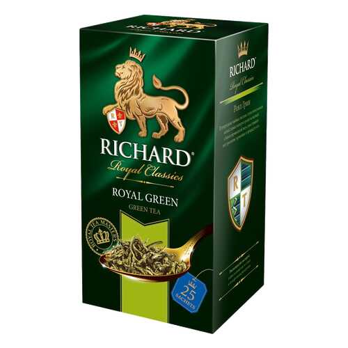 Чай зеленый Richard royal green 25 пакетиков в Билла