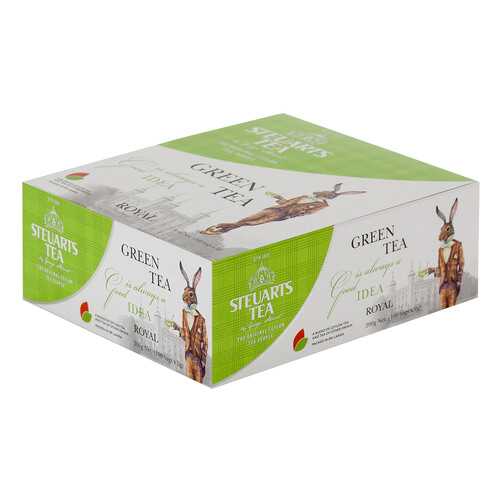Чай зеленый Steuarts green tea royal 100 пакетиков в Билла