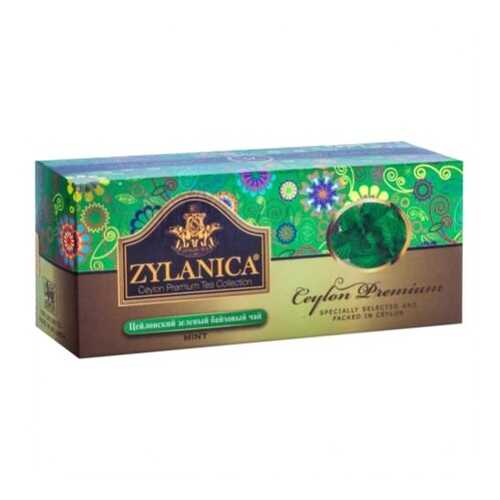 Чай зеленый в пакетиках для чашки Zylanica ceylon premium collection 25*2 г в Билла