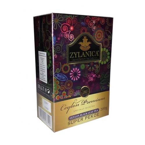 Чай Zylanica Ceylon Premium черный листовой Super Pekoe 200 г в Билла