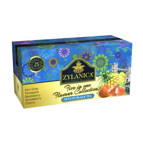 Чай Zylanica Five in one Flavour Collection черный ассорти 5 ароматов 25 пакетиков в Билла