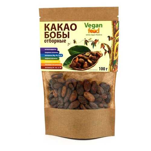 Какао бобы сырые Vegan Food отборные 100 г в Билла