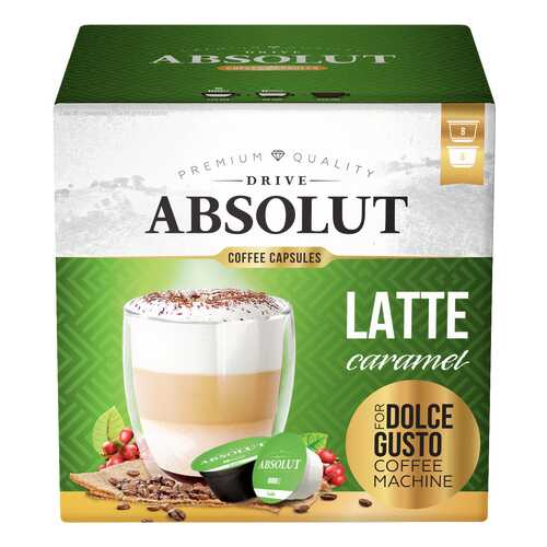 Кофе Absolut Drive Latte Caramel в капсулах для кофемашины Dolce Gusto 16 капсул в Билла