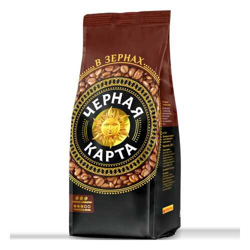 Кофе Черная карта в зернах 1 кг в Билла
