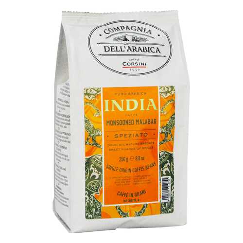 Кофе Compagnia Dell'Arabica India Monsooned Malabar в зёрнах 250 г в Билла