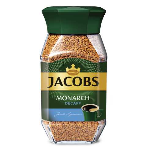 Кофе Jacobs monarch decaff натуральный растворимый сублимированный 95 г в Билла