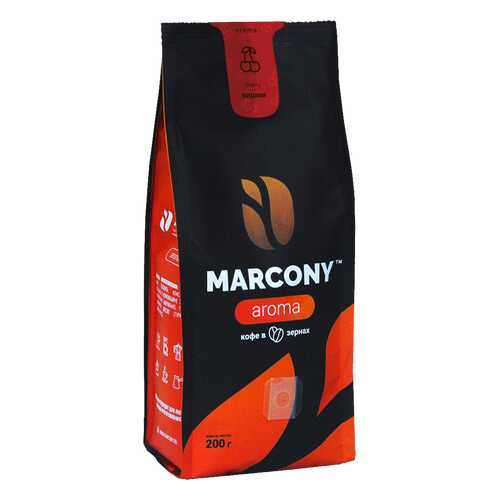 Кофе Marcony AROMA со вкусом вишни в зёрнах 200 г в Билла