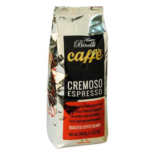 Кофе Mastro Binelli Сremoso Espresso в зёрнах 1000 г в Билла