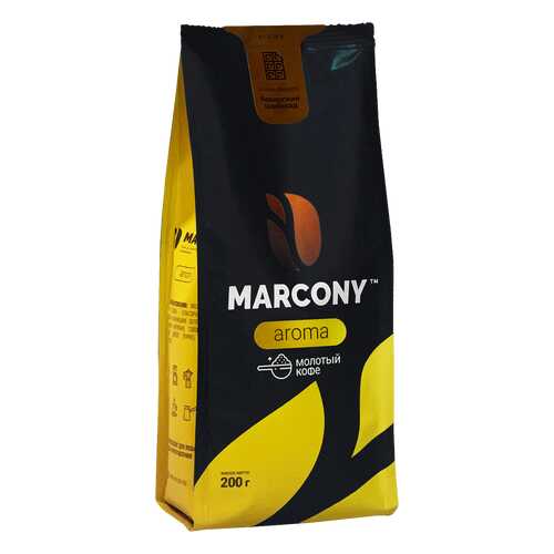 Кофе молотый MARCONY AROMA со вкусом баварского шоколада 200г в Билла