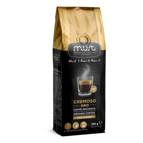 Кофе молотый Must cremoso oro 250 г в Билла