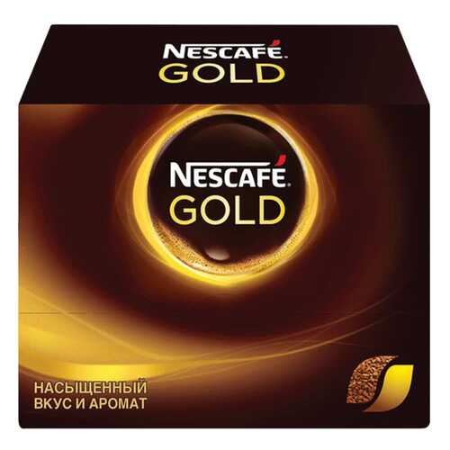 Кофе молотый в растворимом Nescafe Gold сублимированный 30 пакетиков по 2 г в Билла