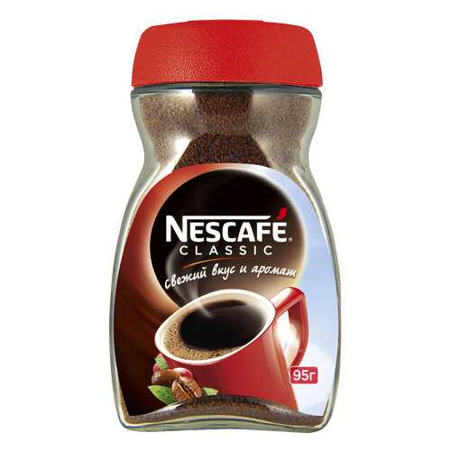 Кофе растворимый Nescafe Classic стеклянная банка 95 г в Билла