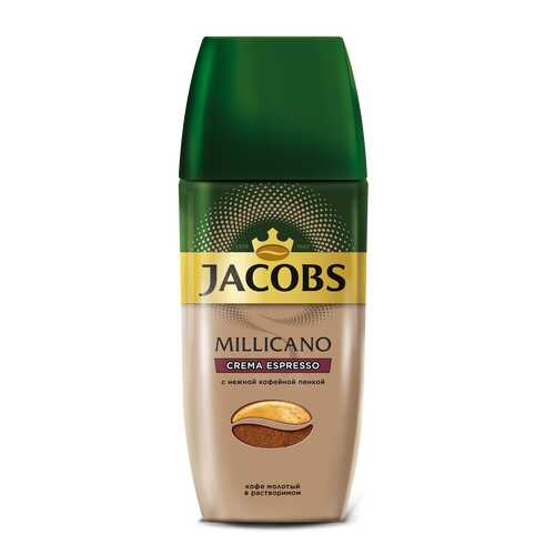 Кофе растворимый с добавлением молотого Jacobs millicano crema espresso 95 г в Билла