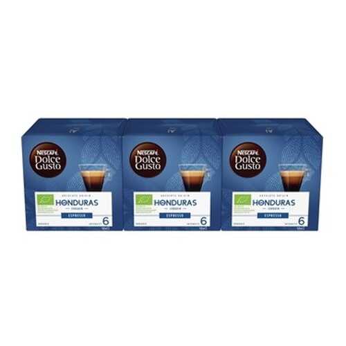 Кофе в капсулах Nescafe Dolce Gusto Эспрессо Гондурас 3 штуки по 12 капсул в Билла