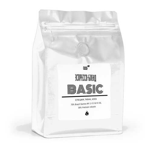Кофе в зернах Black coffee beans Basic, 250 г в Билла