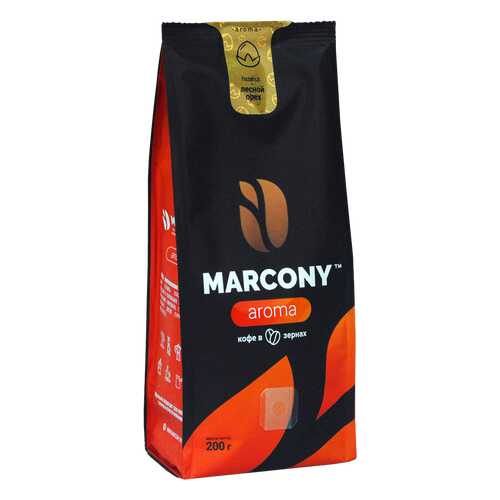 Кофе в зернах Marcony Aroma со вкусом лесного ореха 200г в Билла