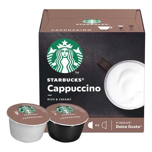 Набор Starbucks Cappuccino капсулы стандарта Nescafe Dolce Gusto 12 шт в Билла