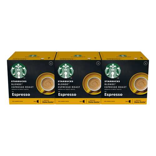 STARBUCKS Blonde Espresso Roast Капсулы для системы NESCAFE Dolce Gusto, 12 шт. в Билла