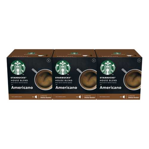 STARBUCKS House Blend Americano Капсулы для системы NESCAFE Dolce Gusto 12 шт в Билла
