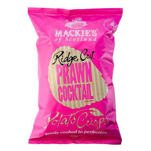 Чипсы картофельные Mackie's рифленые с креветками 150 г в Билла