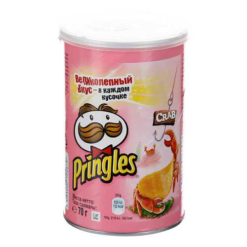 Чипсы Pringles картофельные со вкусом краба 70 г в Билла