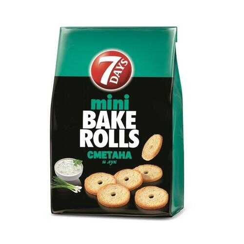 Сухарики 7 Days мини Bake rolls с приправой сметана и лук 10*80 г в Билла
