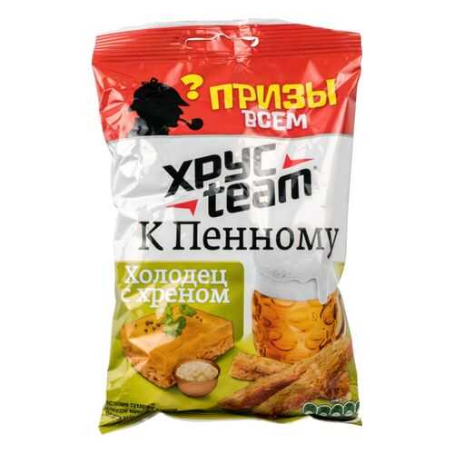 Сухарики Хрусteam к пенному холодец с хреном 90 г в Билла