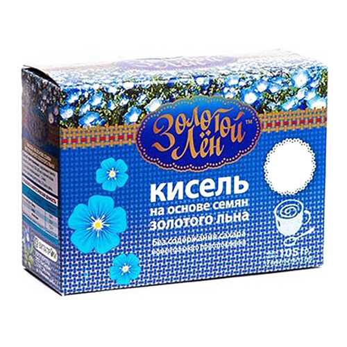 Кисель на льняной основе Золотой лен вишня 7 пакетов по 15 г в Билла