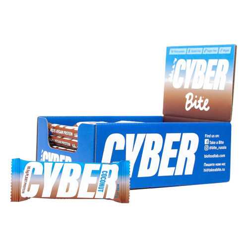 Батончик высокобелковый Cyber Bite со вкусом кокоса 20 штук по 60 гр в Билла