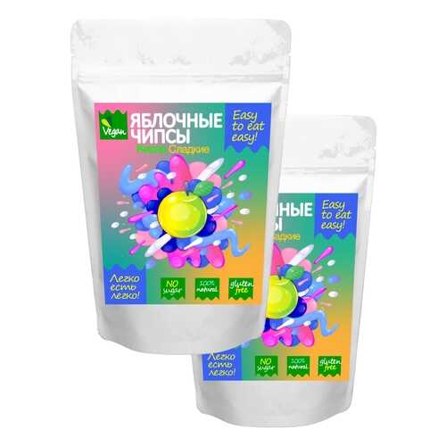 Чипсы фруктовые Easy to eat easy натуральные кисло-сладкие яблочные 2 шт 60 г в Билла
