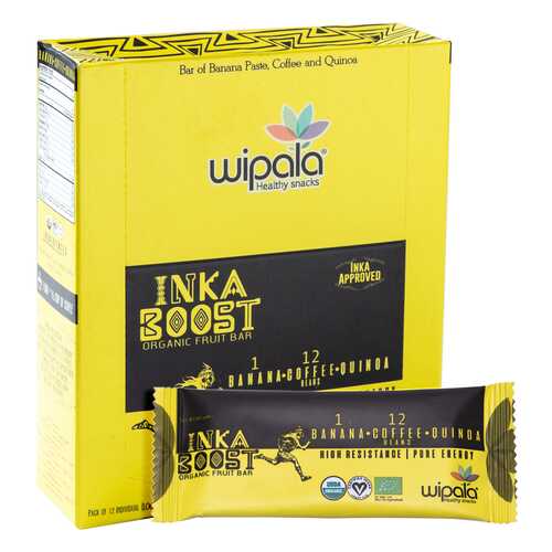 Фруктовые батончики Wipala Snacks инка буст 12 шт по 30 г в Билла