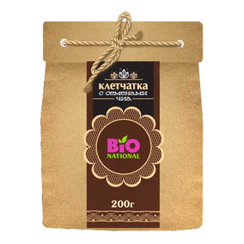 Клетчатка Bio National с семенами чиа в эко-упаковке 200 г в Билла