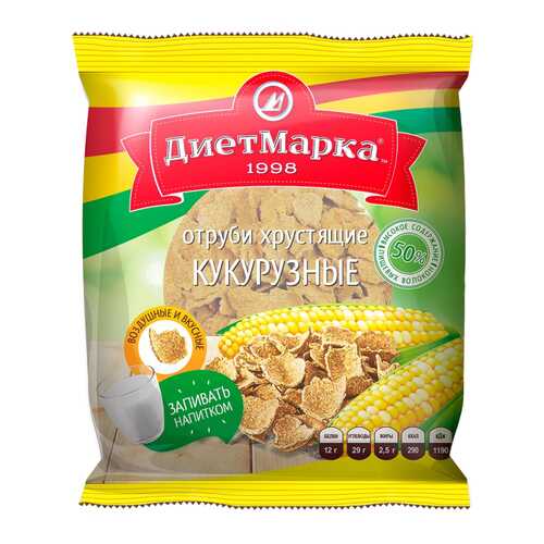 Отруби хрустящие ДиетМарка кукурузные 100 г в Билла