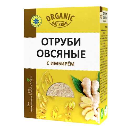 Отруби Компас Здоровья овсяные с имбирем 200 г в Билла