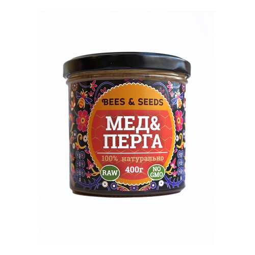 Медовый урбеч Bees&Seeds. Натуральный продукт с мёдом и пергой, 400 г в Билла
