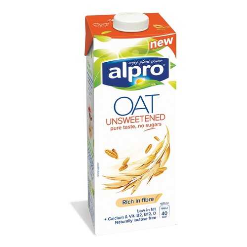 Напиток овсяный Alpro без сахара обогащенный кальцием и витаминами 1л Бельгия в Билла
