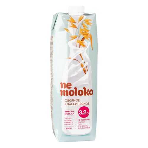 Напиток овсяный Ne moloko классический 3.2% 1 л в Билла