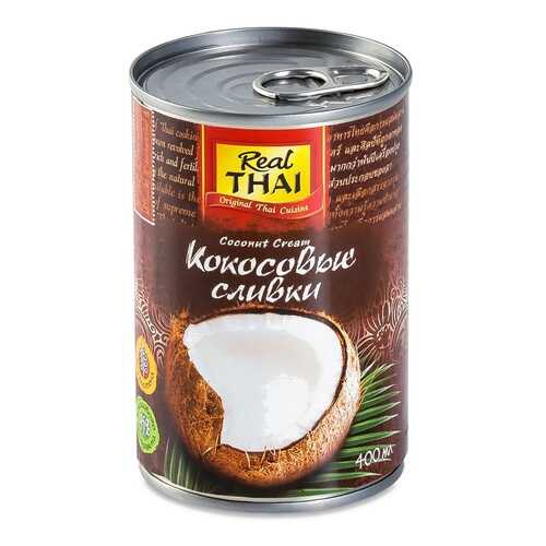 Сливки кокосовые Real Thai 400мл ж/б Таиланд в Билла