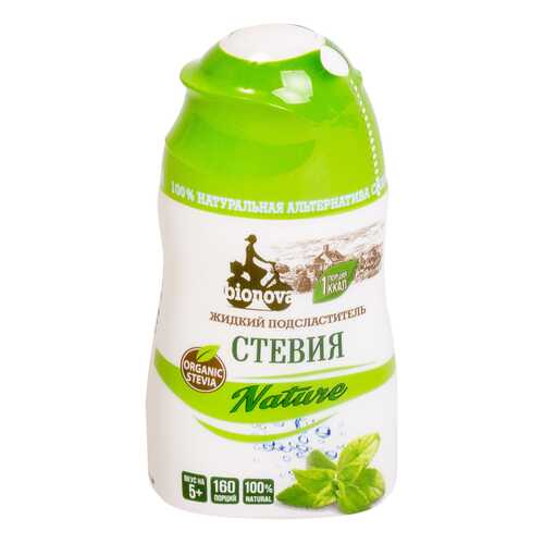 Подсластитель Bionova столовый cтевия nature жидкий 80 г в Билла