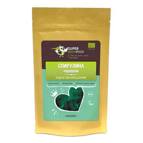 Спирулина Super Green Food порошок 200 г в Билла
