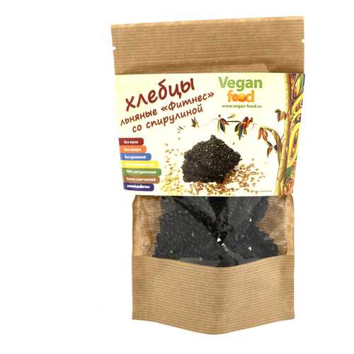 Хлебцы льняные Vegan-food фитнес со спирулиной 100 г в Билла
