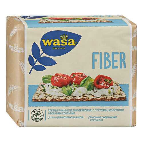 Хлебцы Wasa Fiber ржаные с пшеничными отрубями кунжутом и овсяными хлопьями 230 г в Билла