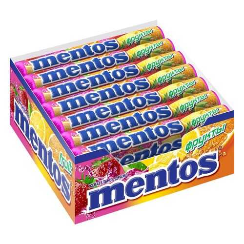 Драже Mentos фрукты жевательное 21*37 г в Билла