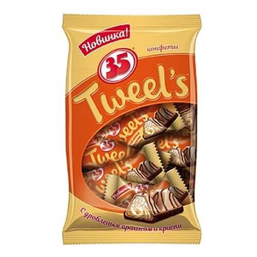 Конфеты 35 Tweel's, с дробленым арахисом и криспи, 280 гр в Билла