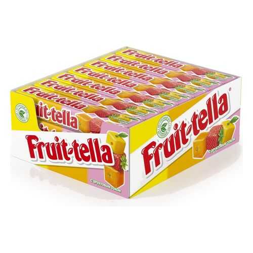 Конфеты Fruit-tella жевательные ассорти 21*41 г в Билла