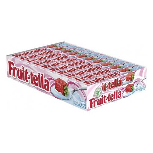 Конфеты Fruit-tella жевательные клубничный йогурт 21*41 г в Билла