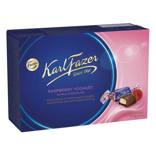 Шоколадные конфеты Karl Fazer с начинкой из малинового йогурта 150 г в Билла