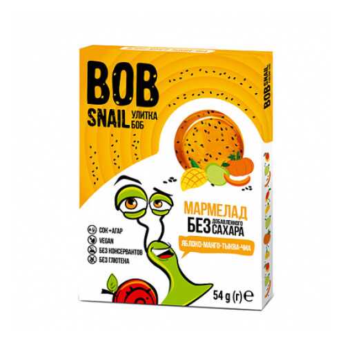 Мармелад фруктово-овощной Яблоко, манго, тыква, чиа Bob Snail 54 г в Билла