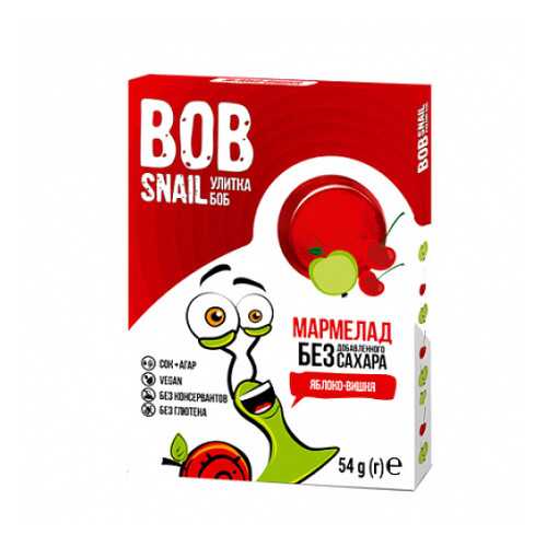 Мармелад фруктово-ягодный Яблоко-вишня Bob Snail 54 г в Билла