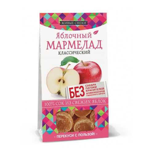 Мармелад яблочный Живые снеки классический 4*90 г в Билла